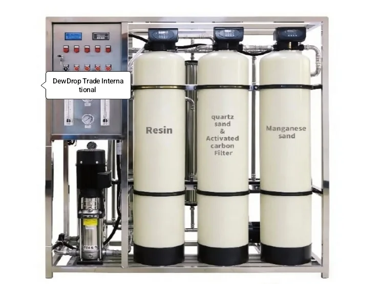 Three-stage softener and filtration skid