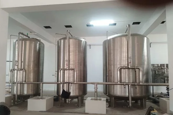 Stainless steel pressure filter battery commissioned by DewDrop Trade International